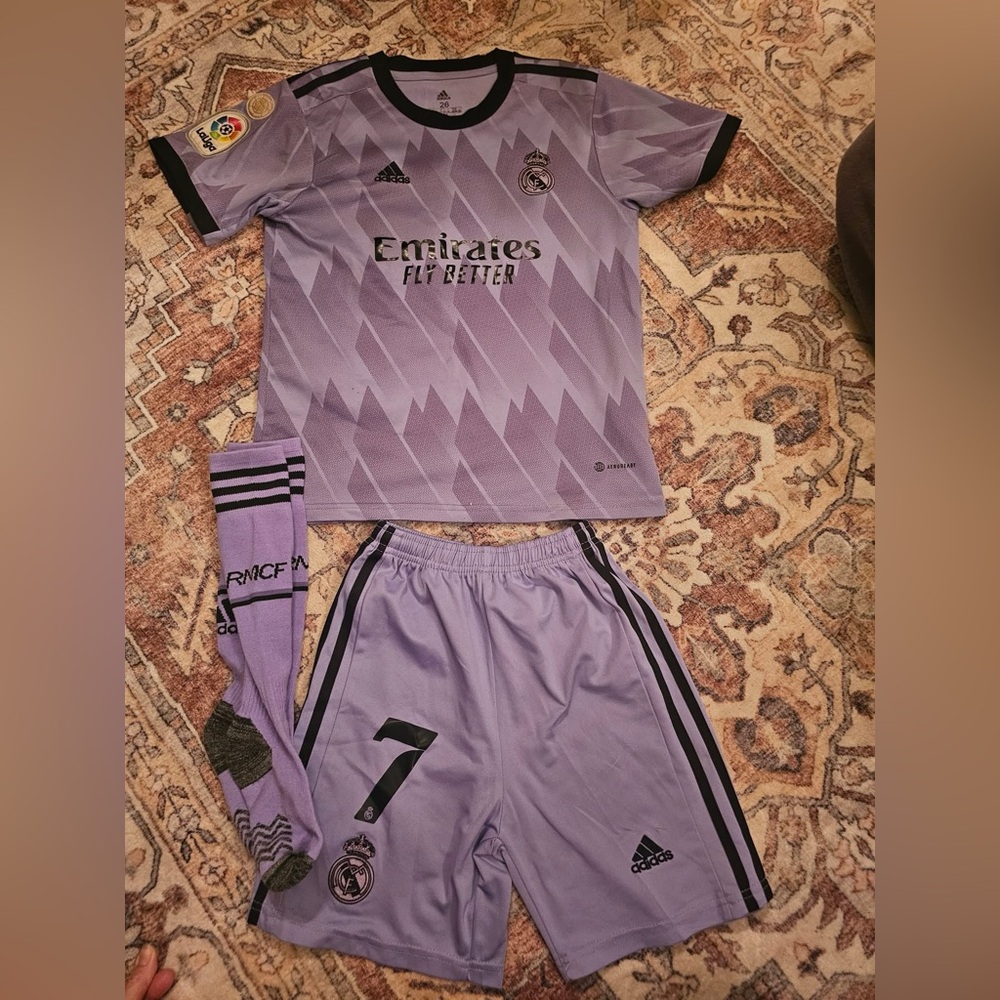 Adidas Kids Ronaldo Soccer Jersey Set